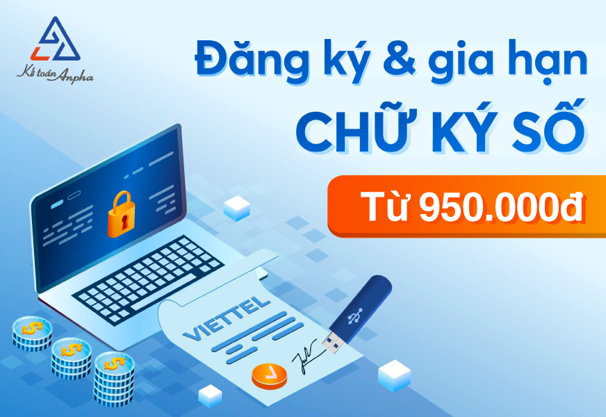 Bảng giá vx88 app mới & Gia hạn chữ ký số Viettel ca - 950K